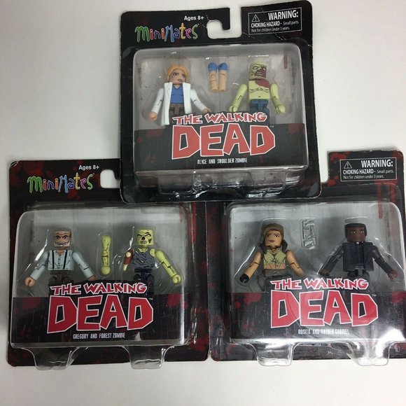 The Walking Dead Minimates Series 8 & 4 Gregory Rosita Alice Gabriel Zombie New - Picture 10 of 12